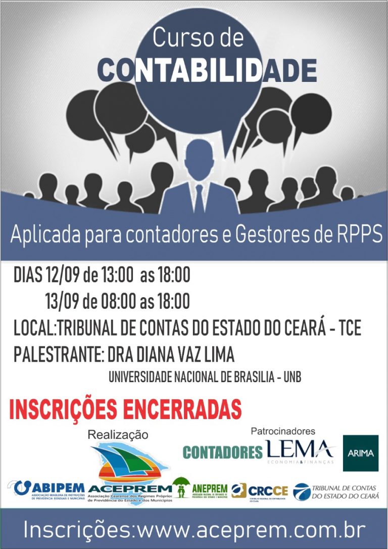A ACEPREM realizará Curso de Contabilidade aplicada para contadores e gestores de RPPS