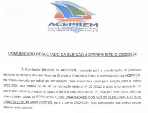 Resultado da Eleição da ACEPREM para o biênio 2022/2024